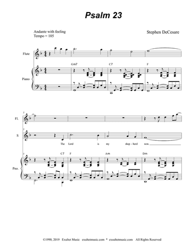 Psalm 23 (for 2-part choir - (SA)