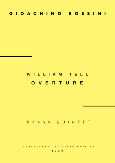 William Tell Overture - Brass Quintet (Full Score) - Score Only