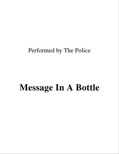 Message In A Bottle