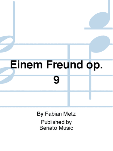 Einem Freund op. 9