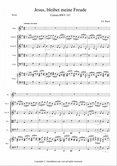 Jesus Bleibet Meine Freude (Choral From Cantata BWV 148)