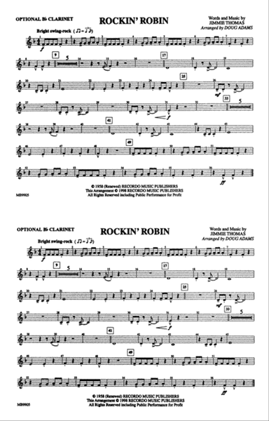 Rockin' Robin: Optional Bb Clarinet