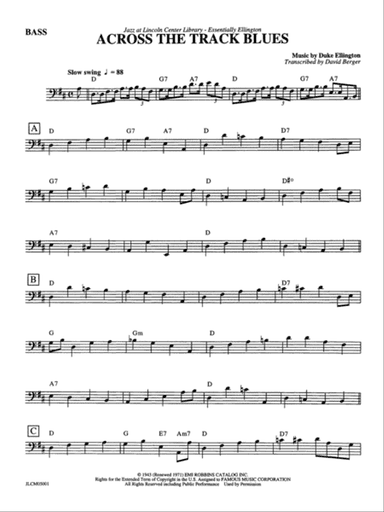 Across the Track Blues: String Bass