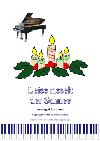 Leise rieselt der Schnee (easy piano)
