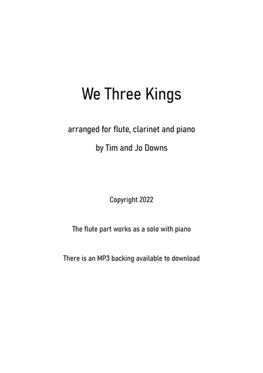 We Three Kings