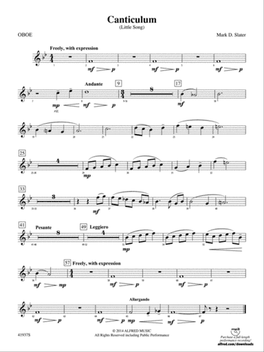 Canticulum: Oboe