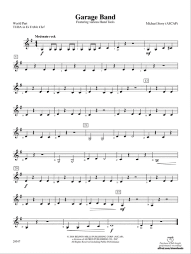 Garage Band: (wp) E-flat Tuba T.C.