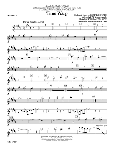Time Warp - Bb Trumpet 1