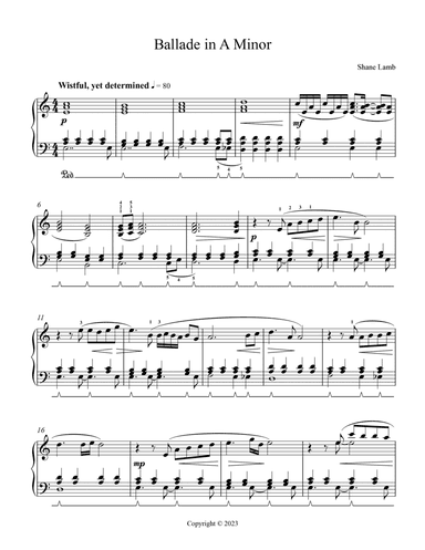 Ballade in A Minor
