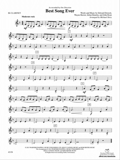 Best Song Ever: 1st B-flat Clarinet