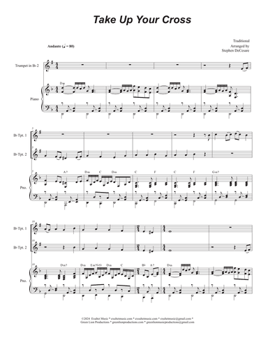 Take Up Your Cross (Duet for Bb-Trumpet)