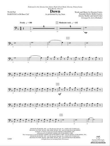 Down: (wp) B-flat Baritone B.C.