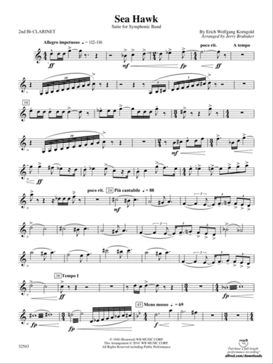 Sea Hawk: 2nd B-flat Clarinet