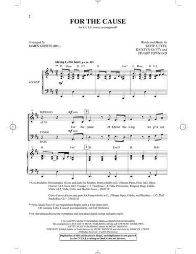 For the Cause (arr. James Koerts)