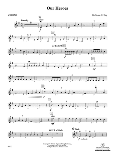Our Heroes: 1st Violin