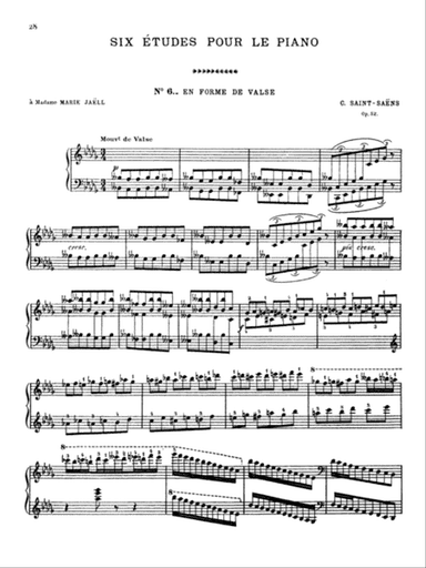 Saint-Saëns: Six Etudes, Op. 52