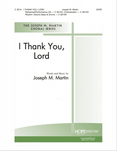 I Thank You, Lord