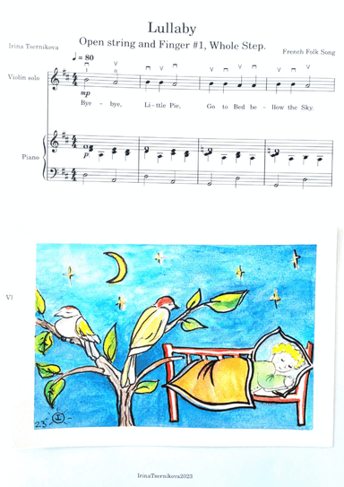 Lullaby for Violin Beginners