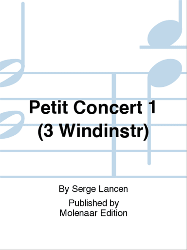 Petit Concert 1 (3 Windinstr)