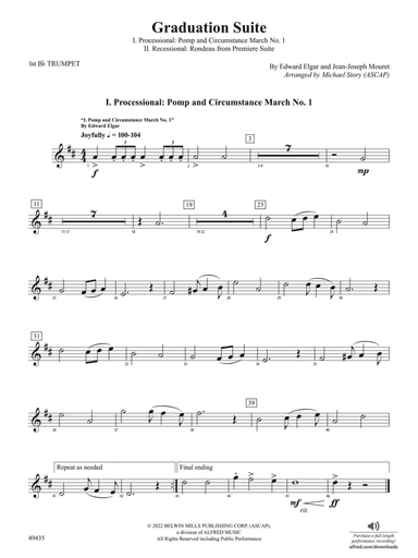 Graduation Suite: 1st B-flat Trumpet