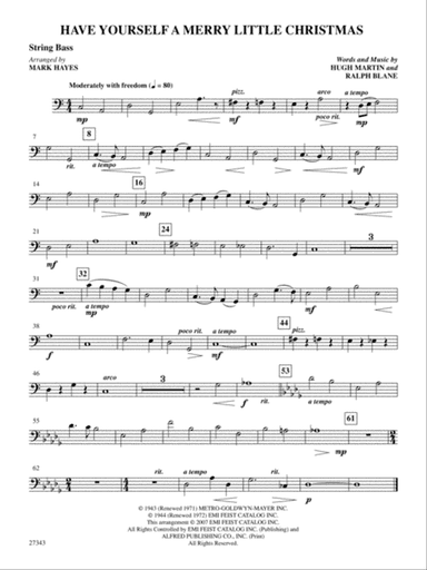 Have Yourself a Merry Little Christmas: String Bass