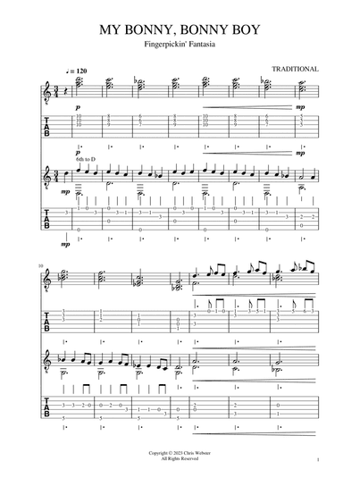 My Bonny, Bonny Boy Fingerpickin' Fantasia and Fugue