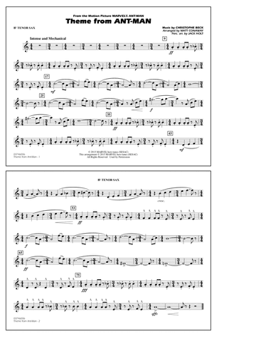 Theme from Ant-Man (Arr. Matt Conaway) - Bb Tenor Sax