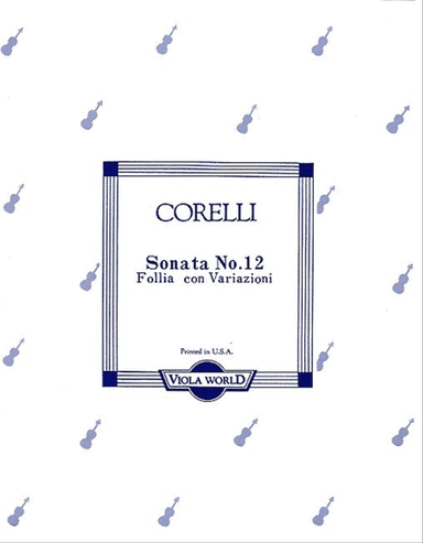 Sonata No.12 La Folia Con Variazoni