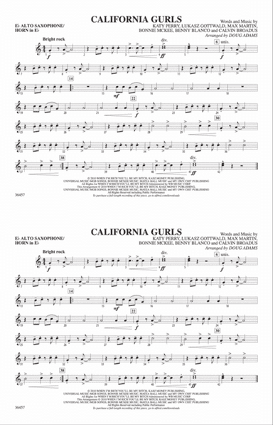 California Gurls: E-flat Alto Saxophone