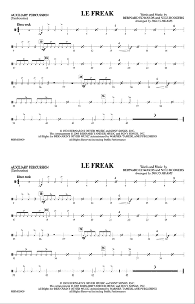 Le Freak: Auxiliary Percussion