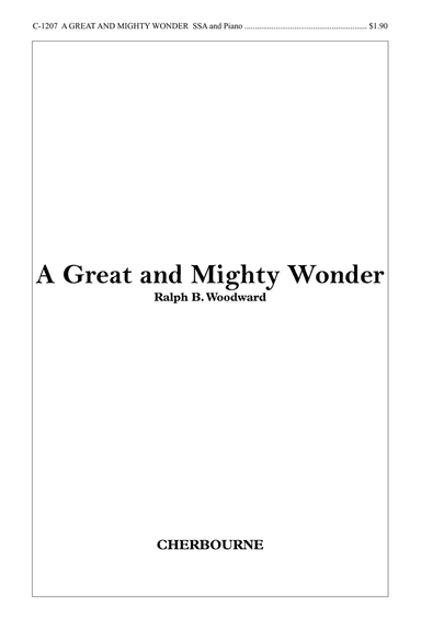 A Great and Mighty Wonder
