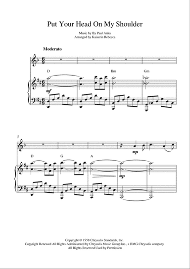 Put Your Head On My Shoulder