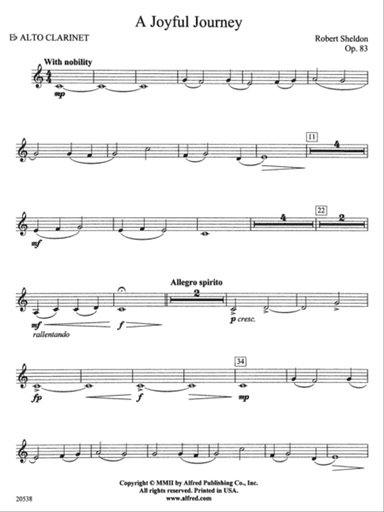 A Joyful Journey: E-flat Alto Clarinet