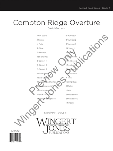 Compton Ridge Overture - Full Score