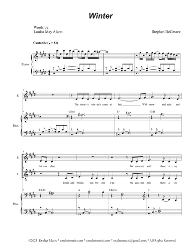 Winter (Duet for Soprano and Tenor solo)