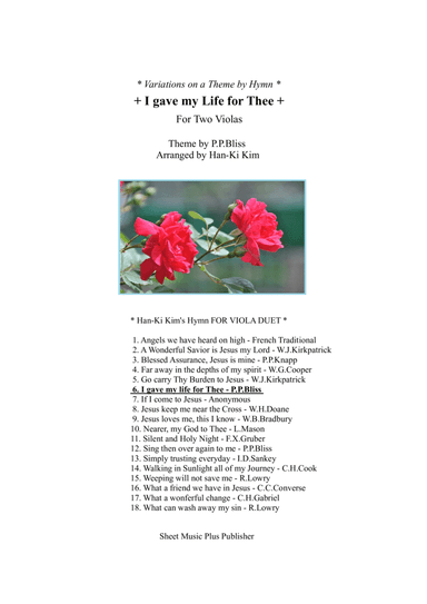 I gave my life for Thee (For Viola Duet)