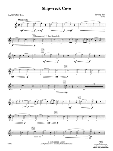 Shipwreck Cove: Baritone T.C.