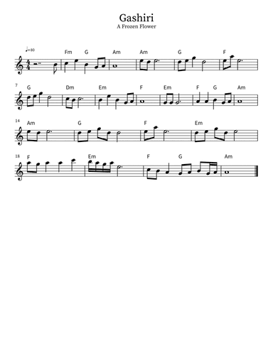 Gashiri from A Frozen Flower OST