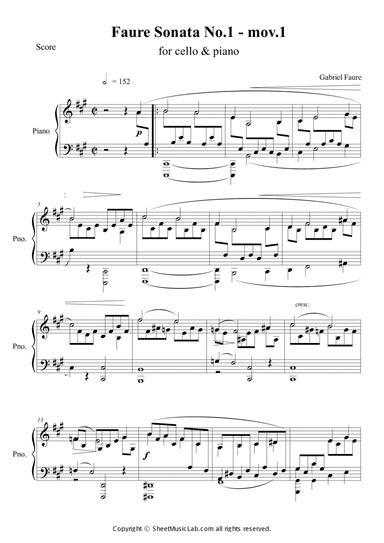 Violin Sonate Op.13 No.1 Mov.1