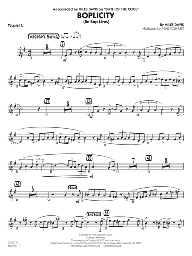 Boplicity - Trumpet 2