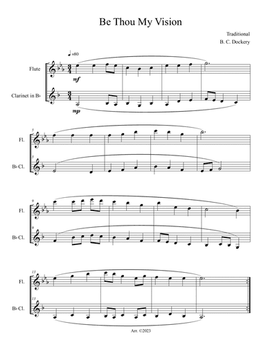 Be Thou My Vision (Flute and Clarinet Duet)