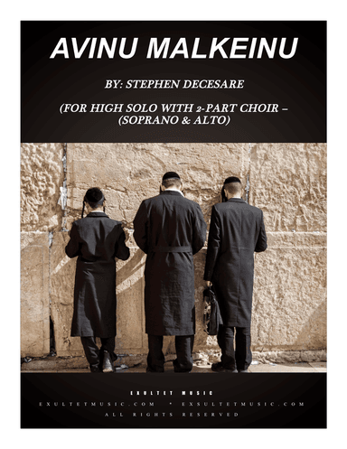 Avinu Malkeinu (for High Voice with 2-part choir (SA)