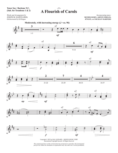 A Journey to Joy (A Cantata for Christmas) - Tenor Sax/BariTC (sub Tbn 1-2)