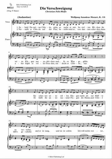 Die Verschweigung, K. 518 (B-flat Major)