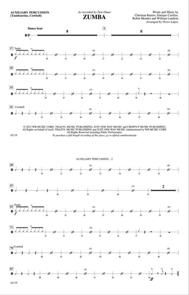 Zumba: Auxiliary Percussion