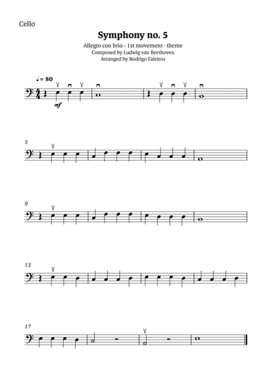 Symphony no. 5 - 1st movement (theme)