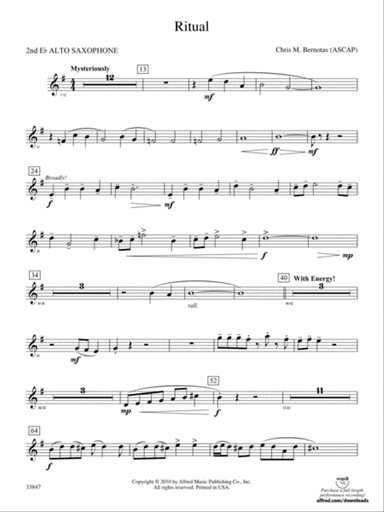 Ritual: 2nd E-flat Alto Saxophone