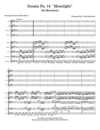 Moonlight Sonata (Movement III) for orchestra