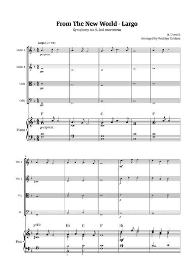 Largo (2nd movement of the Symphony no. 9 'From The New World')
