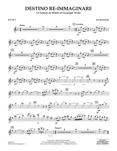 Destino Re-Immaginare (A Fantasy on Motifs of G. Verdi) - Flute 1